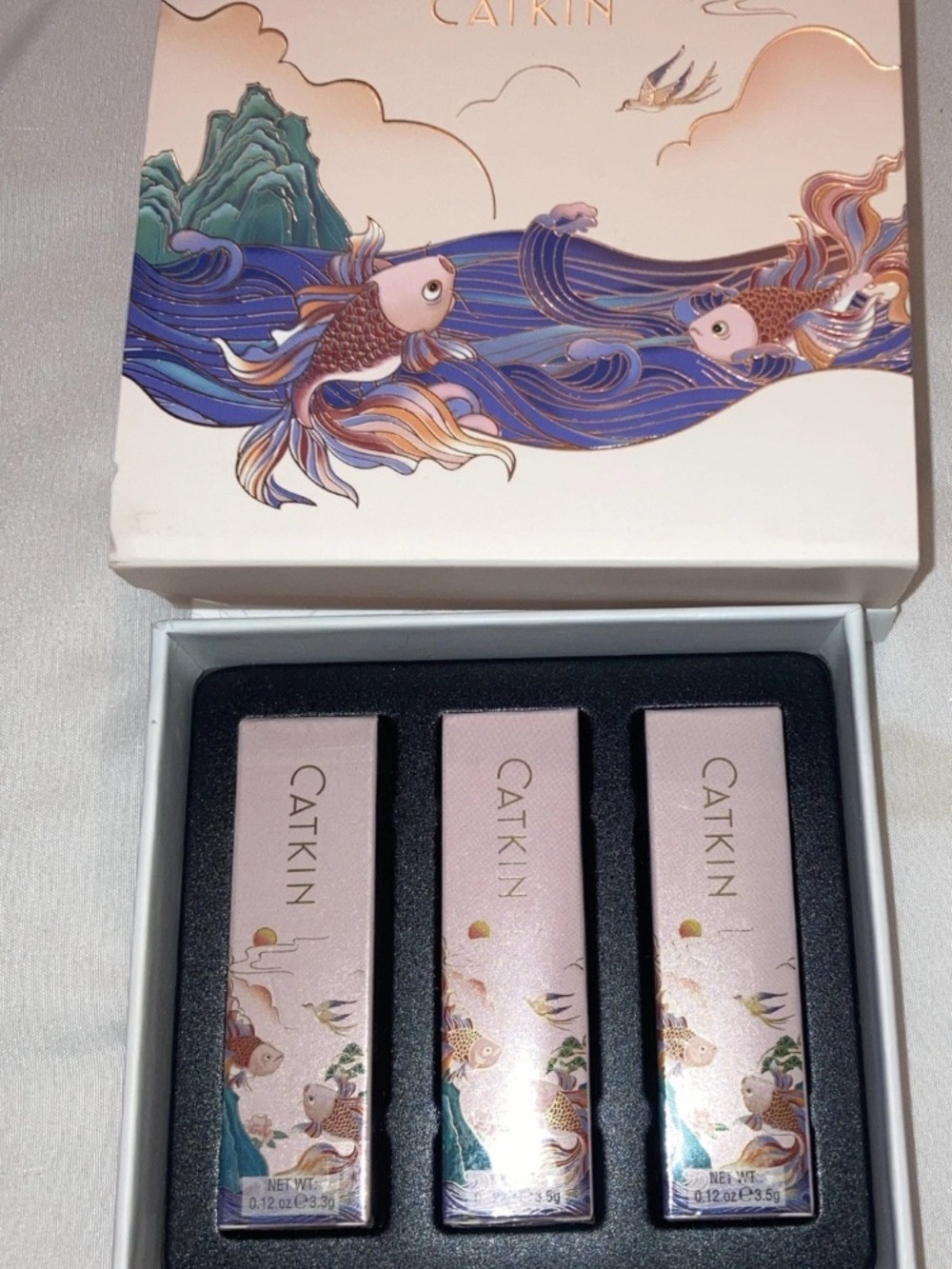 (3) CATKIN Lip Balm Infused With Color Reviver Technology Lipstick 01,09 & 012